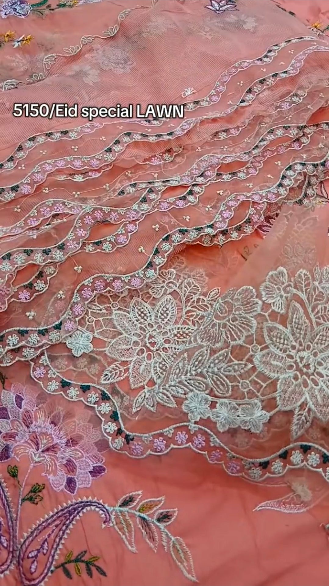 Eid Special Aneelas Luxury Lawn 3 Piece Article with Khaadi Net Dupatta (Unstitched)