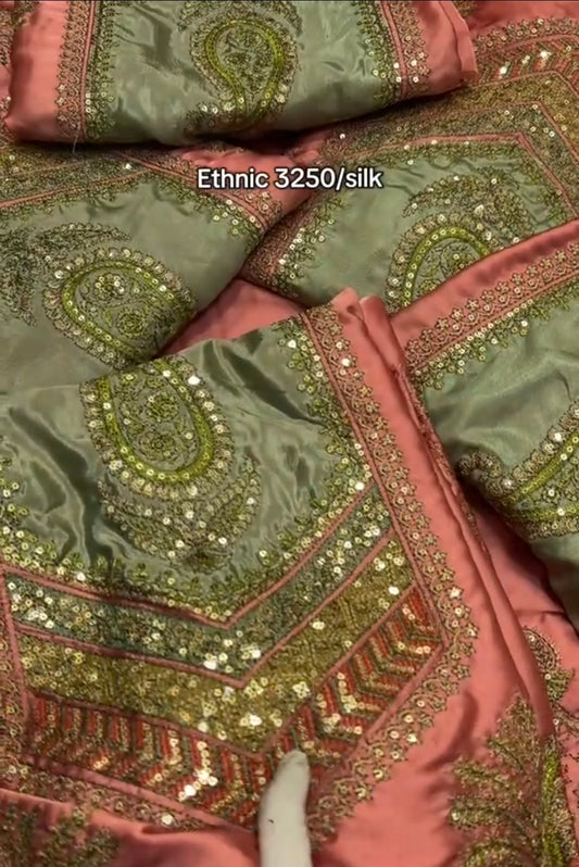 Ethnic Luxury Aplic Sik 2pc (Unstitched)