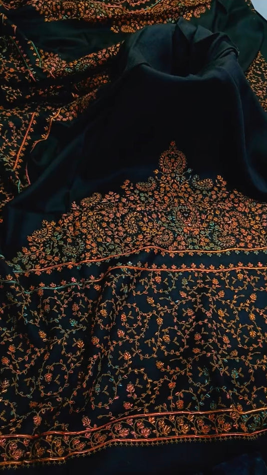 3-Piece Unstitched Pasham Wool Suit | Kacha Taanka Embroidery