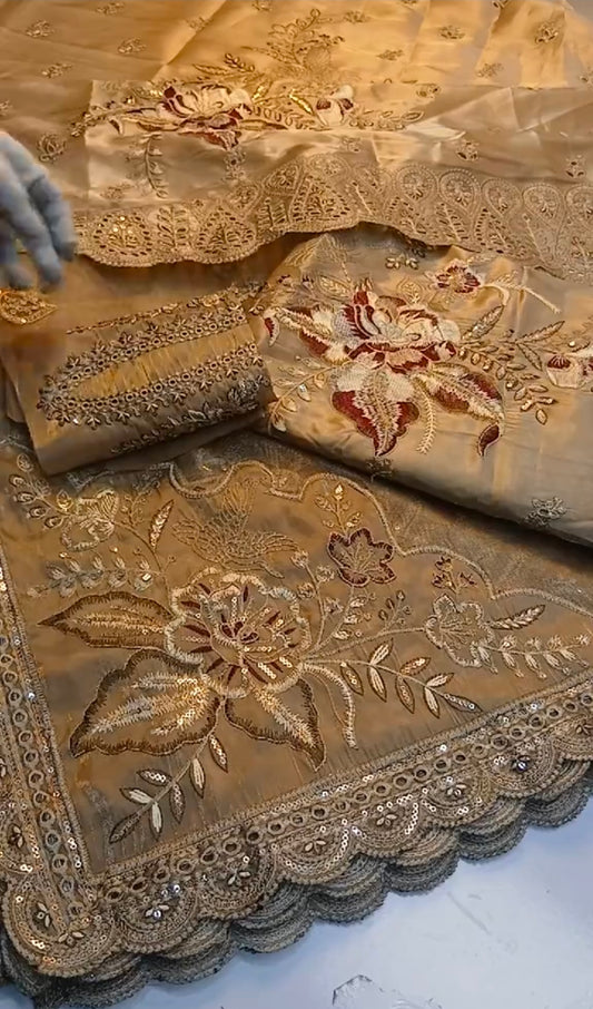 Luxury Sheesha Silk 2pc (Unstitched)