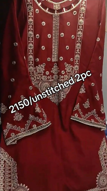 Dhanak 2 Piece Winter Warm Dress (Unstitched)