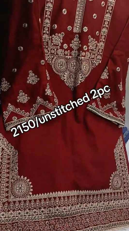 Dhanak 2 Piece Winter Warm Dress (Unstitched)