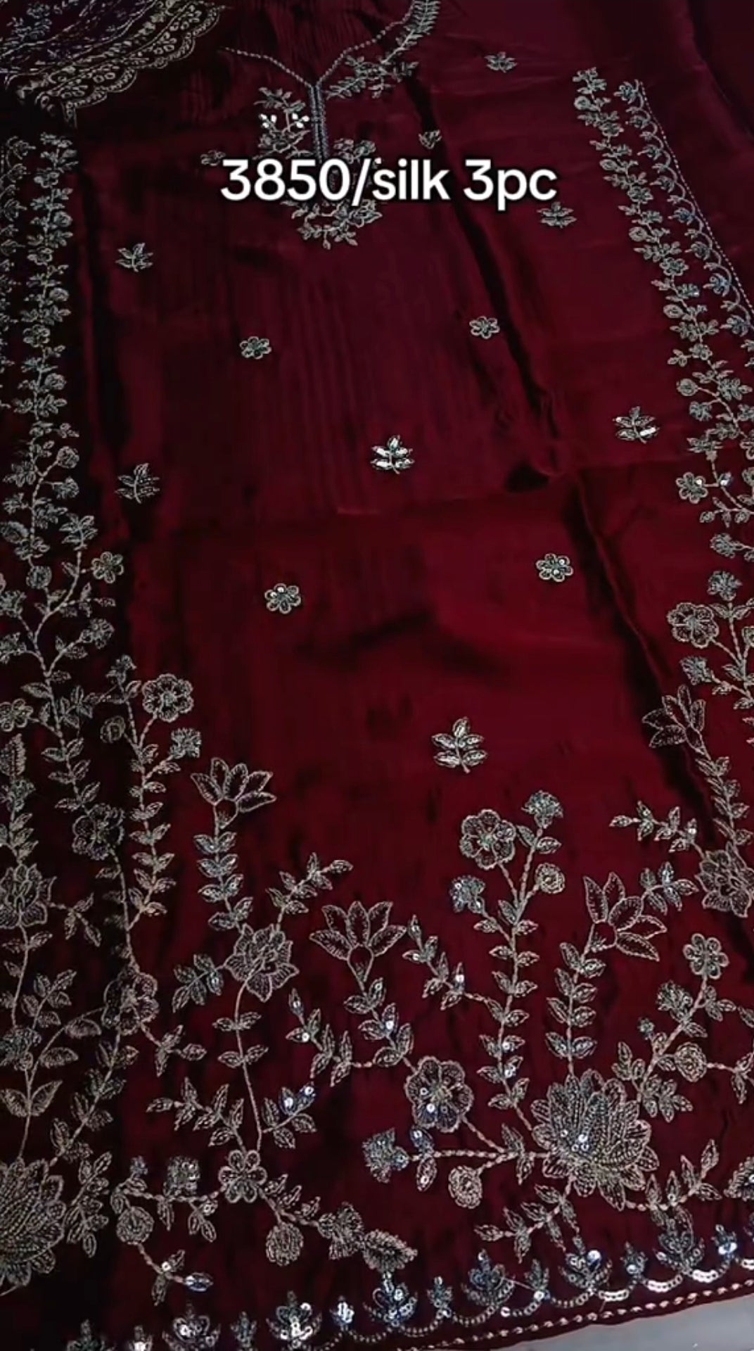 Shrenz Silk 3 Piece Article (Unstitched)