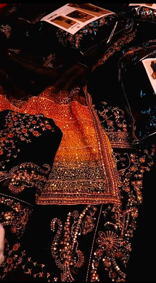 Jazmin Luxury Velvet Micro 9000 3 Piece (Unstitched)