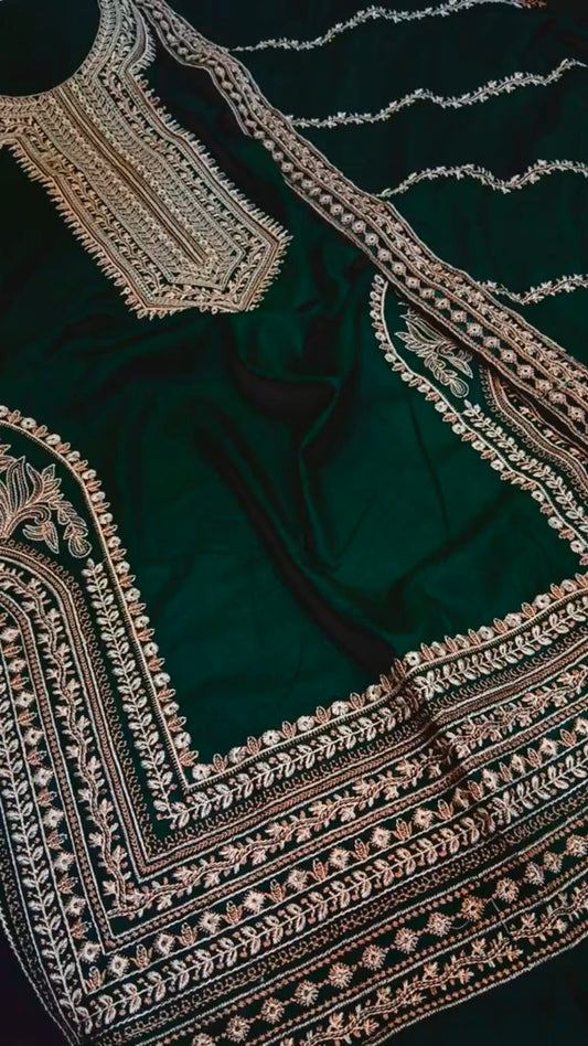 Dhanak 3 Piece Article Luxury Warm Winter (Unstitched)