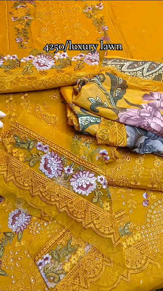 Luxury Edition Lawn 3 Piece Article (Unstitched)