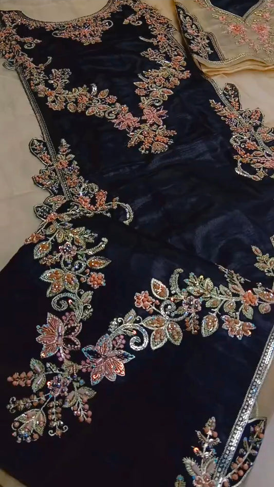 Hand Made Luxury Article, Black (Unstitched)