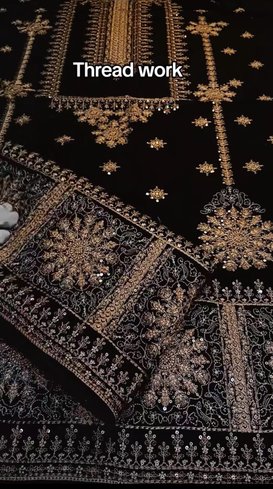 Dhanak 2-Piece Winter Dress Black