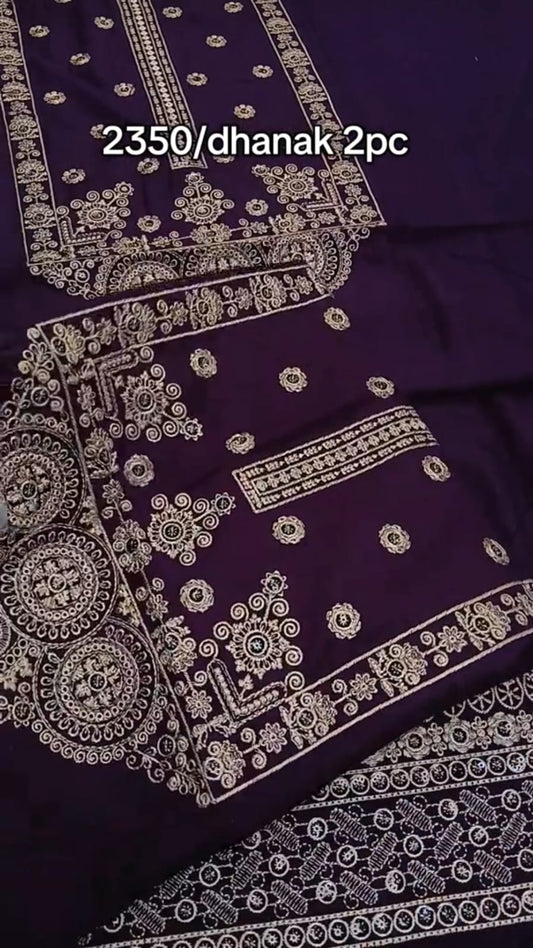 Dhanak 2-Piece Winter Dress Plum