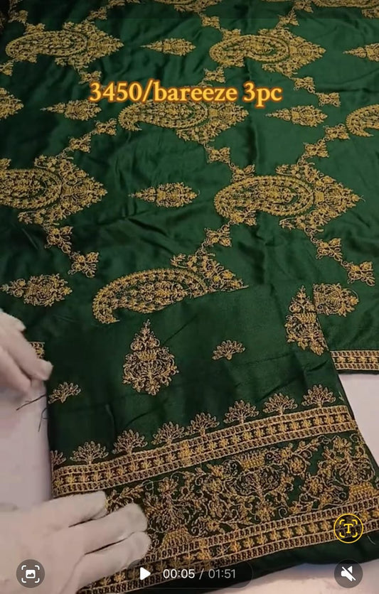 Barazee Dhanak 3-Piece Unstitched