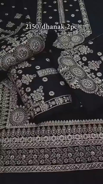 Dhanak 2-Piece Winter Dress Black