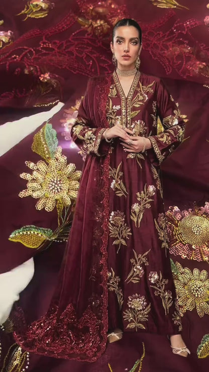 Maria.B Luxury Lawn Cutdana Article 2pc (Unstitched)