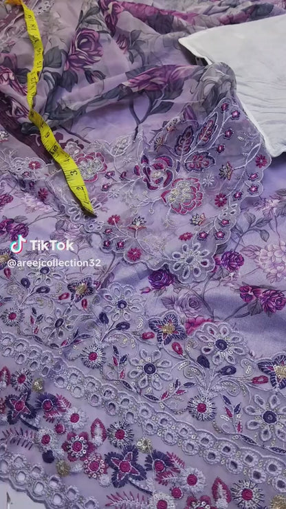 Baroque Luxury Lawn 3pc Article (Unstitched)