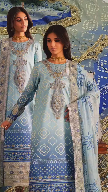 Chunri Print Premium Lawn 3 Piece Article (Unstitched)