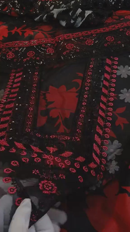 Luxury Lawn 3 Piece Article (Unstitched)