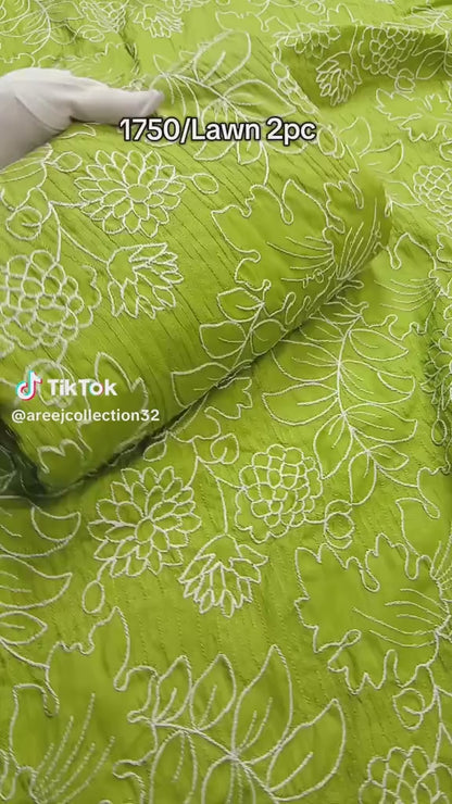 Embroided Lawn 2 Piece Article (Unstitched)