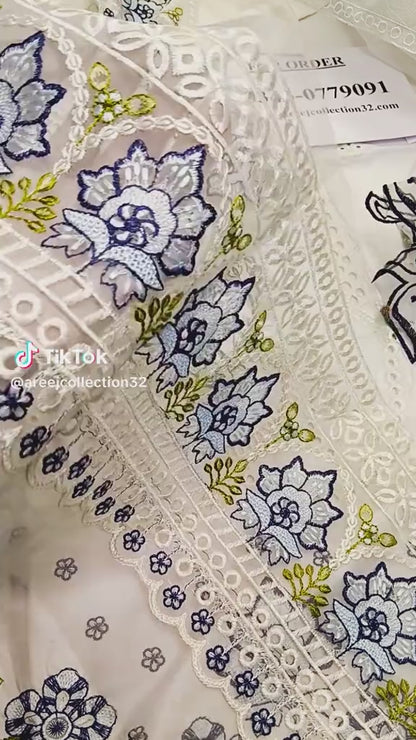 Ramzan Special Luxury Lawn 3pc Article (Unstitched)