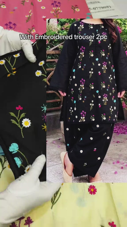 Lawn Viral Booti Work 2pc Article (Unstitched)