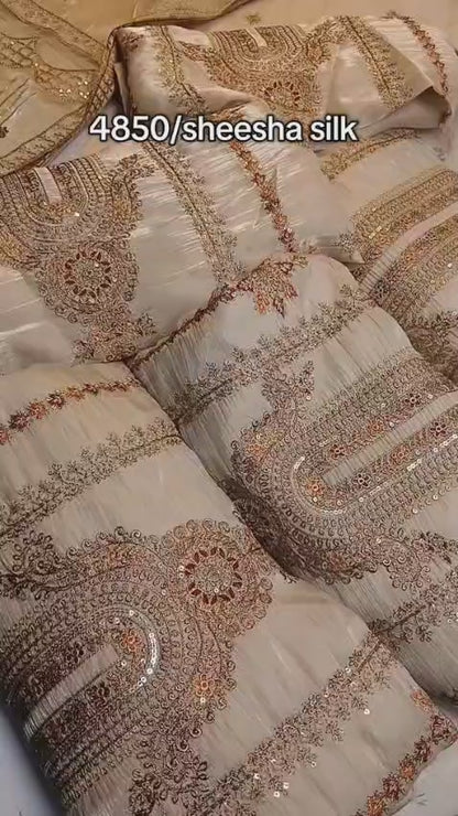 Sheesha Silk Luxury Dress – Premium Party Wear