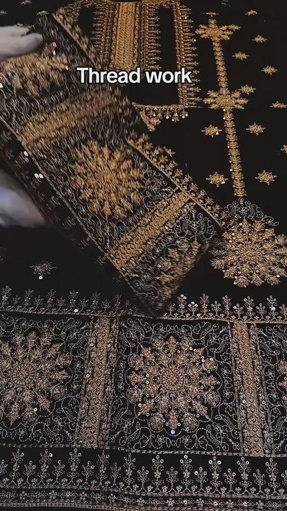 Dhanak 2-Piece Winter Dress Black