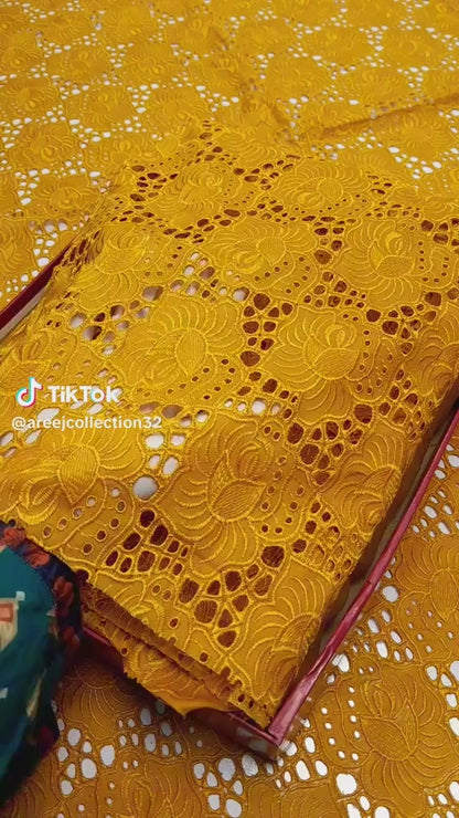 Original Johra Luxury Lawn 4pc Article with inner & Ready Dupatta (Unstitched)