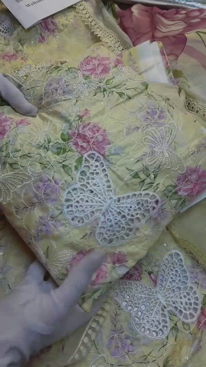 MARIA B VIRAL Butterfly Dress