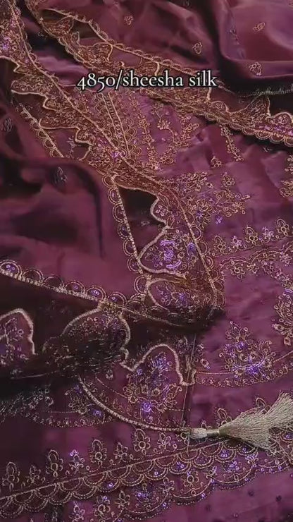 Sheesha Silk Luxury Dress – Premium Party Wear