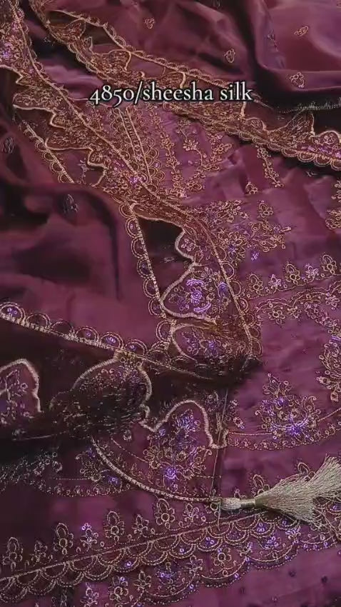 Sheesha Silk Luxury Dress – Premium Party Wear