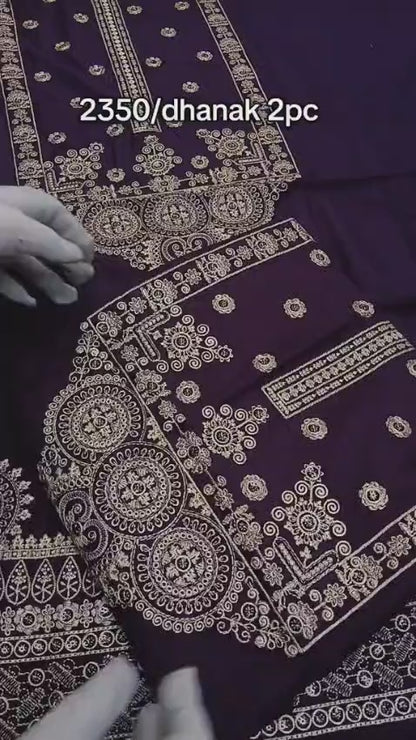 Dhanak 2-Piece Winter Dress Plum