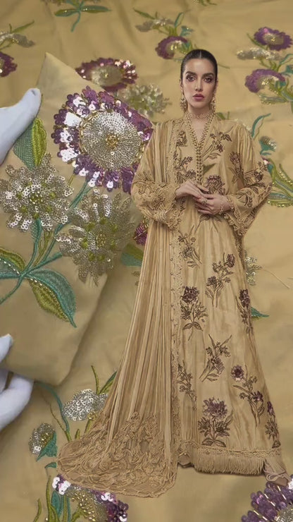 Maria.B Luxury Lawn Cutdana Article 3pc (Unstitched)