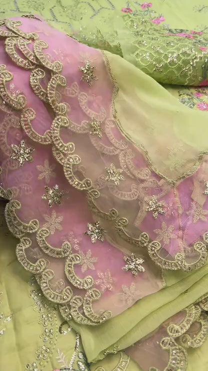 Crimson Luxury Lawn 3pc Article (Unstitched)
