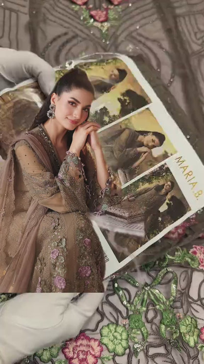 Maria.B Luxury Chiffon 3pc Article (Unstitched)