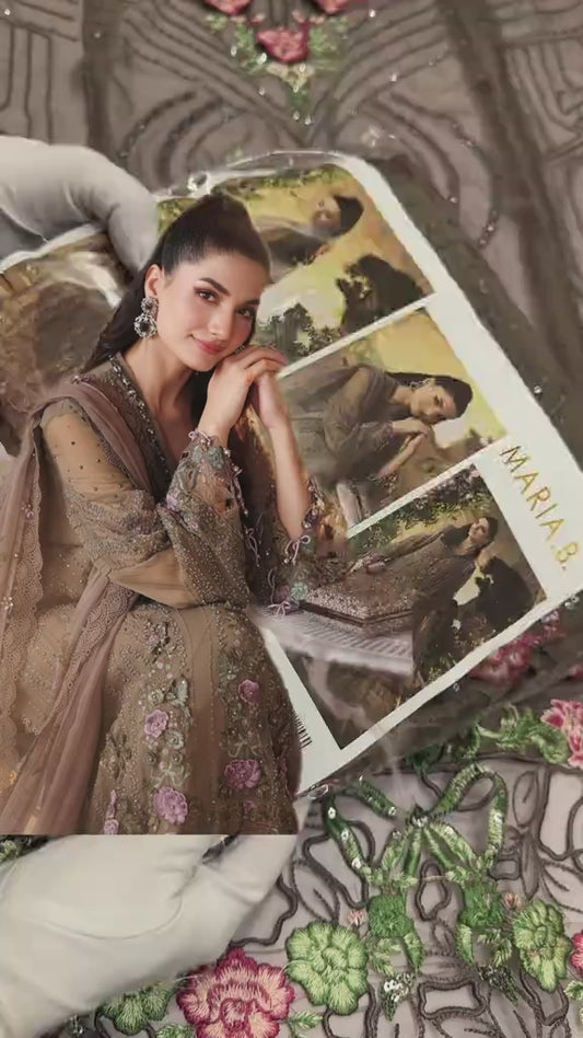 Maria.B Luxury Chiffon 3pc Article (Unstitched)