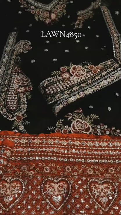 Ethnic Article Luxury Lawn 3 Piece (Unstitched)