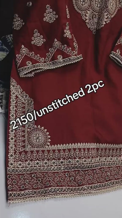 Dhanak 2 Piece Winter Warm Dress (Unstitched)