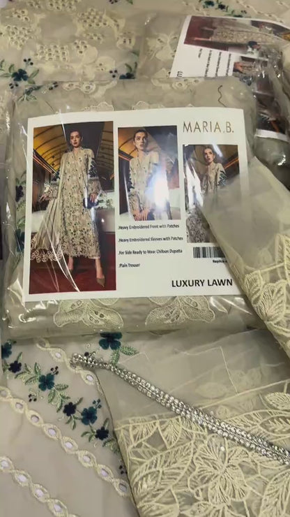 Maria.B Viral Luxury Lawn 3pc (Unstitched)
