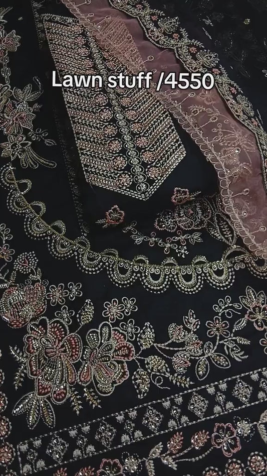 Aneelas Collection Eid Special | Luxury Lawn & Ready-to-Wear Chiffon Dupatta (Unstitched)