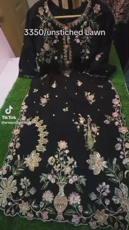 Ethnic Luxury Lawn 2pc Article (Unstitched)