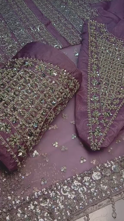 Handmade Luxury Hussain Rehar Article (Unstitched)
