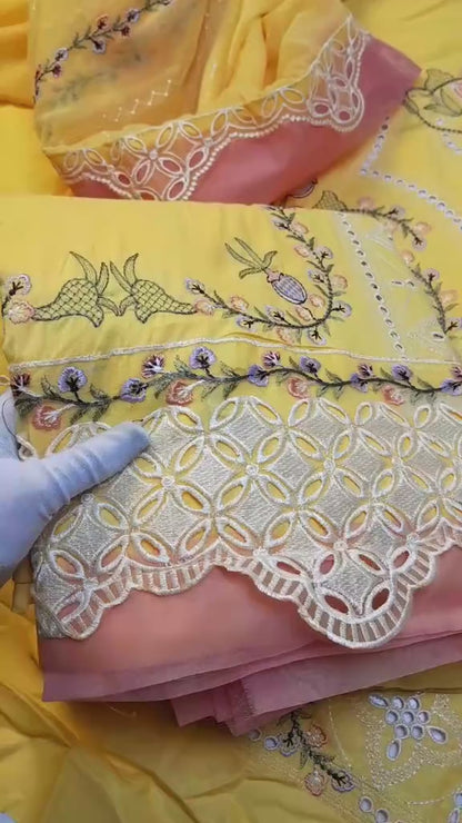 Aneelas Luxury Lawn New Article 3pc (Unstitched)