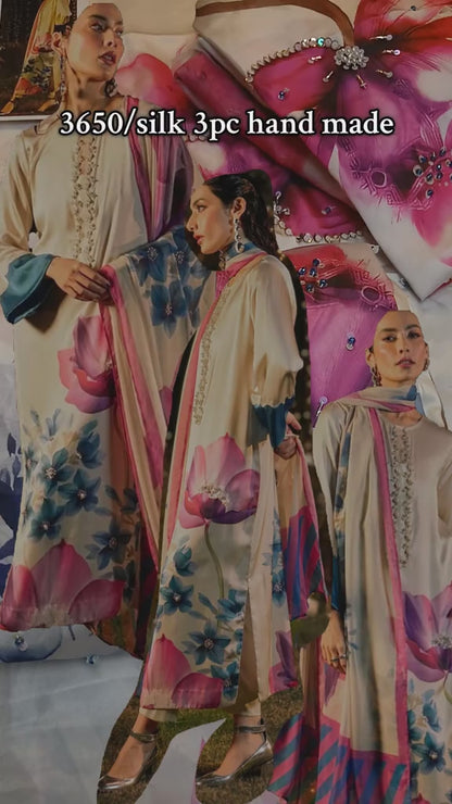 Silk Elegance 3‑Piece Handcrafted Suit