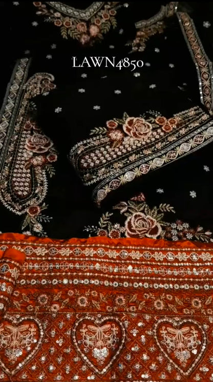 Ethnic Article Luxury Lawn 3 Piece (Unstitched)