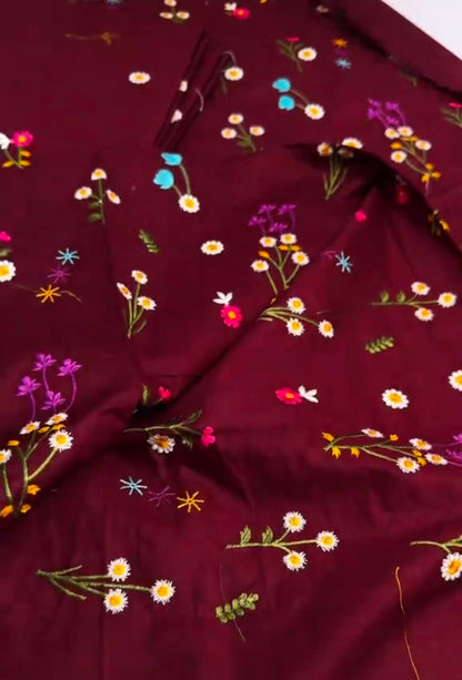 Lawn Viral Booti Work Embroided 2pc Article (Unstitched)