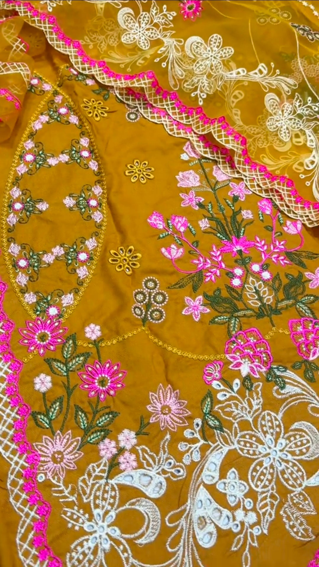 Aneela's Dhanak Warm Winter 3pc Article (Unstitched) Mustard