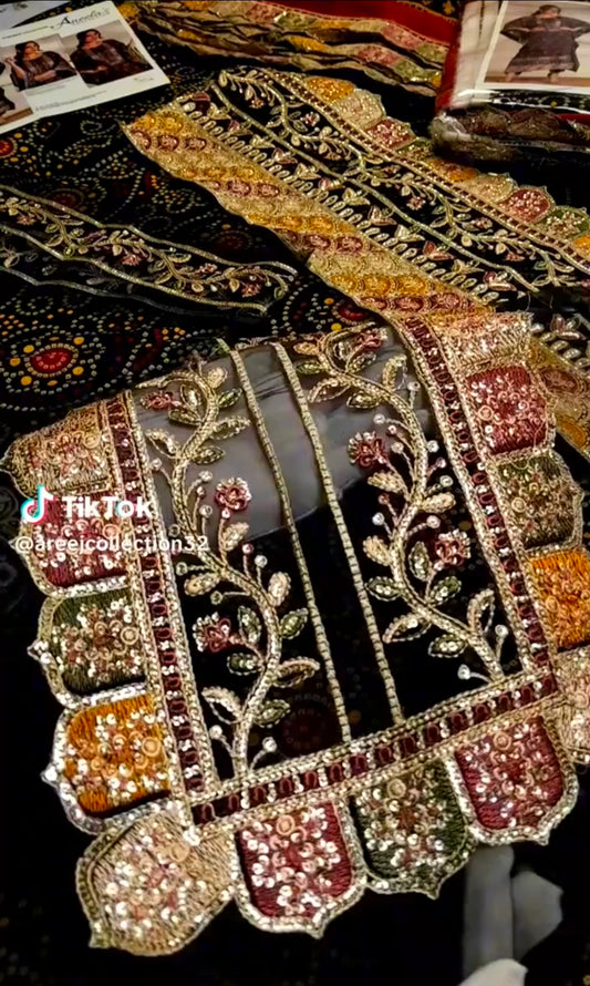 Aneelas Lawn Chunri Print 3pc Article (Unstitched)