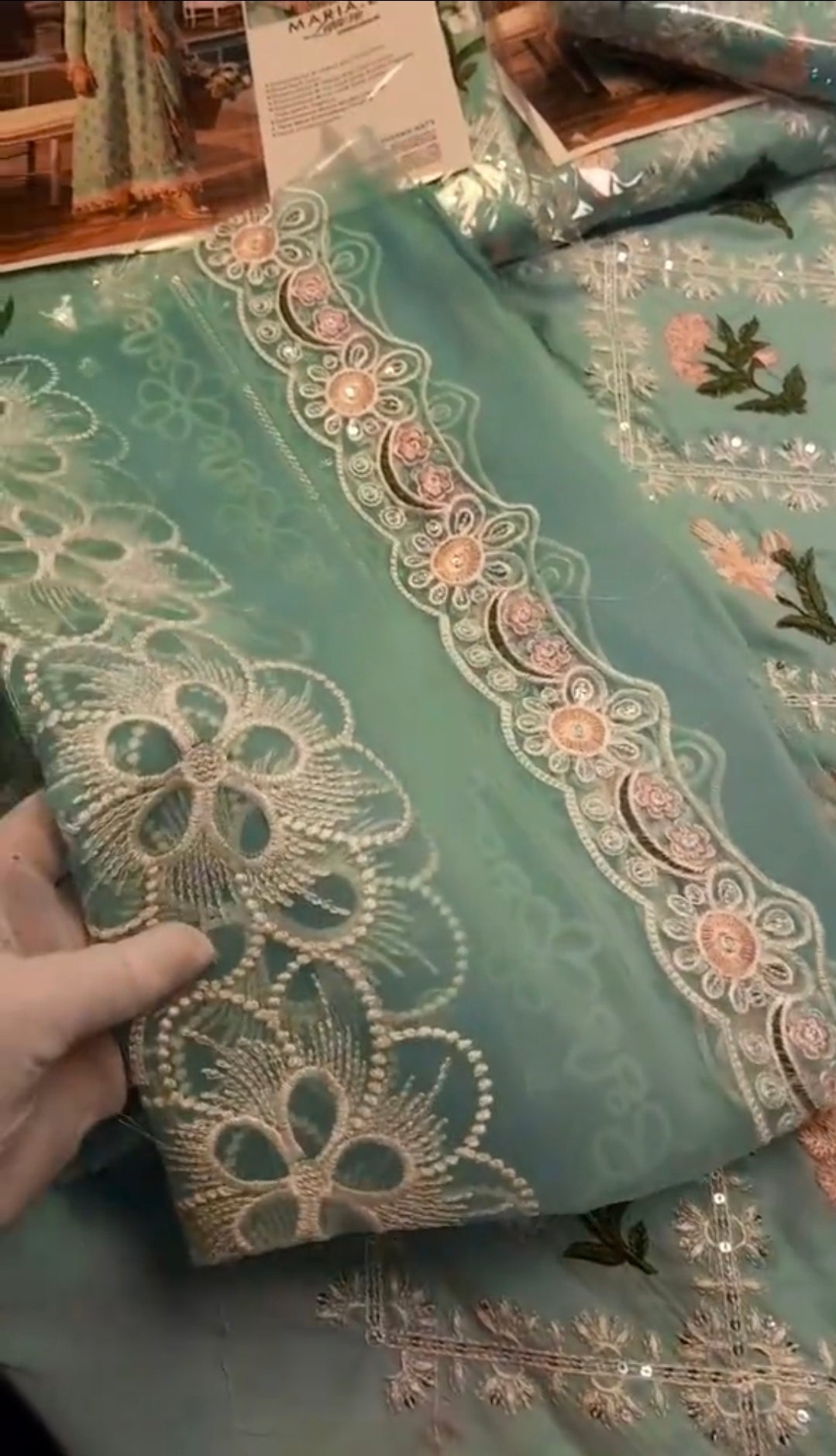 Maria.B Luxury Lawn Embroided 2pc Article (Unstitched)