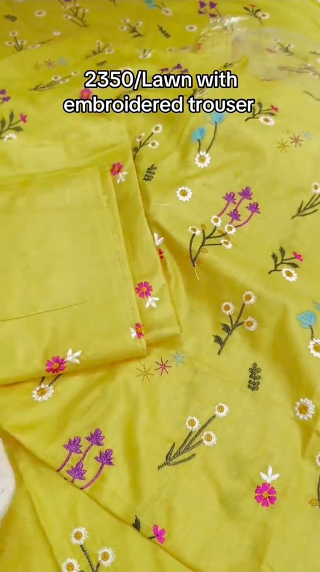 Lawn Viral Booti Work Embroided 2pc Article (Unstitched)