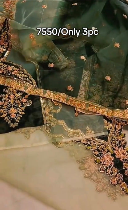Hand Made Adaa Work Luxury Article (Unstitched)