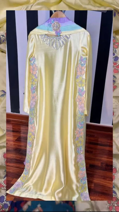 Viral Butter Yellow Silk Article 2pc (Unstitched)