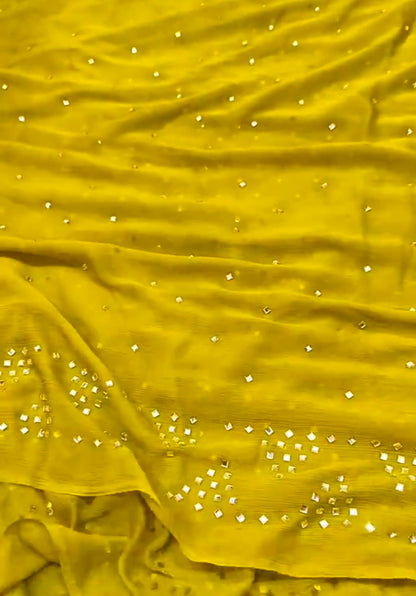Pure Chiffon Turkish Stone 2pc Article (Unstitched)